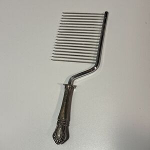 Sterling Vintage WEB Handle w/Stainless Prongs Cake Breaker 10 1/2" Holiday‎